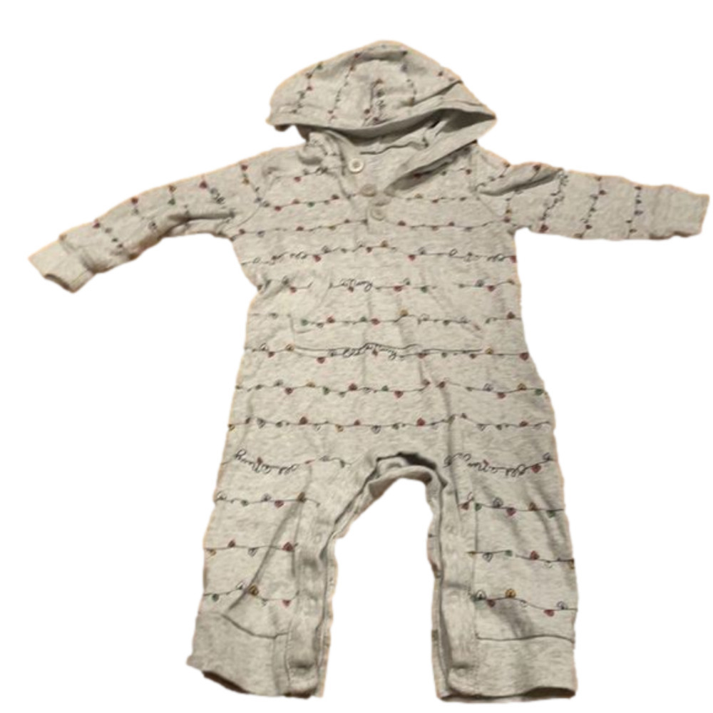 OLD NAVY - 6-12 m one piece with hoodie